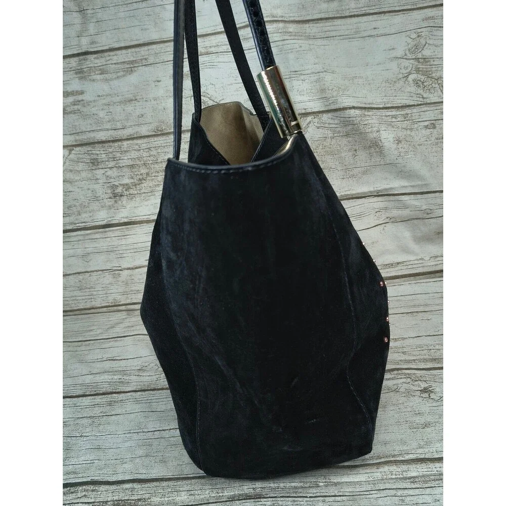 Jimmy Choo Stevie Hobo Bag Black Suede